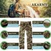 AKARMY Womens Cargo Pants with Pockets Outdoor Casual Ripstop Camo Military Combat Construction Work Pants C29 Camo view 4