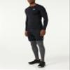 Under Armour Men's Armour HeatGear Compression Long-Sleeve T-Shirt , Black (001)/White, X-Large view 3