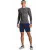 Under Armour Men's Armour HeatGear Compression Long-Sleeve T-Shirt , Carbon Heather (090)/Black, Small view 3