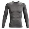 Under Armour Men's Armour HeatGear Compression Long-Sleeve T-Shirt , Carbon Heather (090)/Black, Small view 4