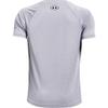 Under Armour boys Tech Split Logo Hybrid Short-Sleeve T-Shirt , Mod Gray (011)/Black , Youth Medium view 2