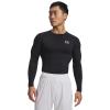 Under Armour Men's Armour HeatGear Compression Long-Sleeve T-Shirt , Black (001)/White, XX-Large view 2
