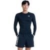 Under Armour Men's Armour HeatGear Compression Long-Sleeve T-Shirt , Black (001)/White, XX-Large view 4