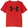 Under Armour Boys Tech Big Logo Short Sleeve T-Shirt , Red (600)/Black , Small view 4