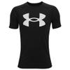 Under Armour Boys Tech Big Logo Short Sleeve T-Shirt , Black (001)/White , X-Large view 1
