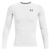 Under Armour Men's Armour HeatGear Compression Long-Sleeve T-Shirt , White (100)/Black, Small view 1