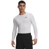 Under Armour Men's Armour HeatGear Compression Long-Sleeve T-Shirt , White (100)/Black, Small view 2
