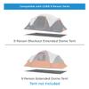 CORE Outdoor Tent Footprints | Perfect Tarp Camping Accessories for Easy Camp Setup (9 Person Extended Dome Tent) view 2