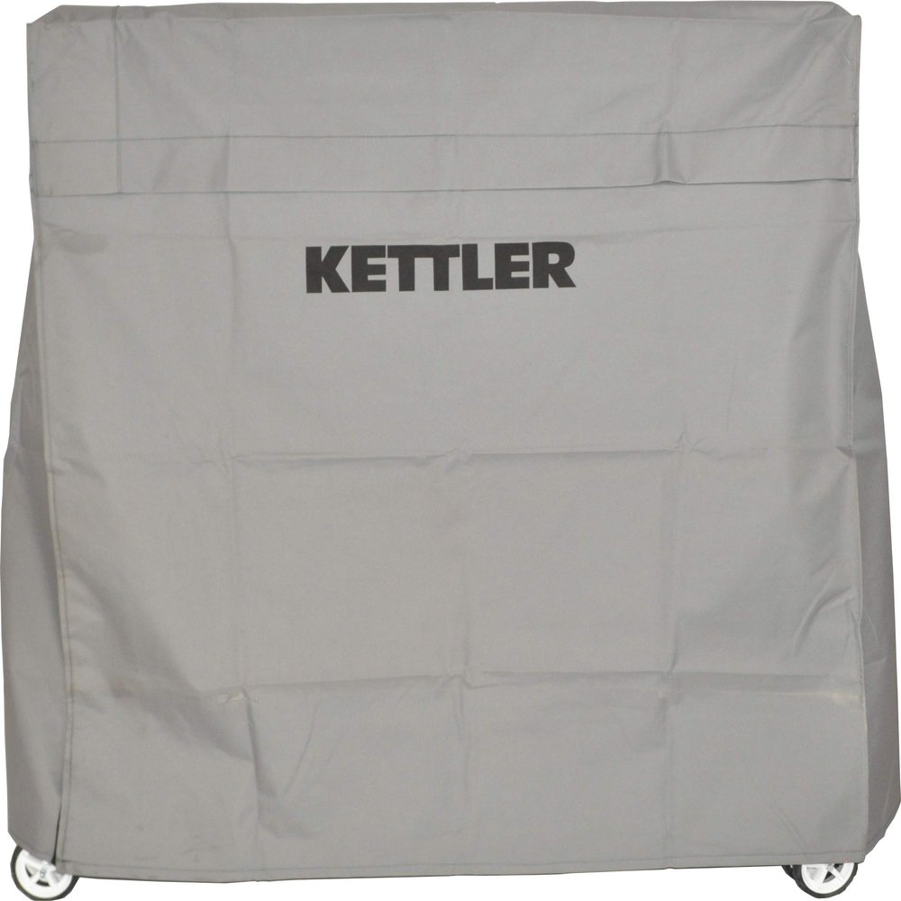 KETTLER Heavy-Duty Select Weatherproof Indoor/Outdoor Table Tennis Table Cover, Grey (7033-100)