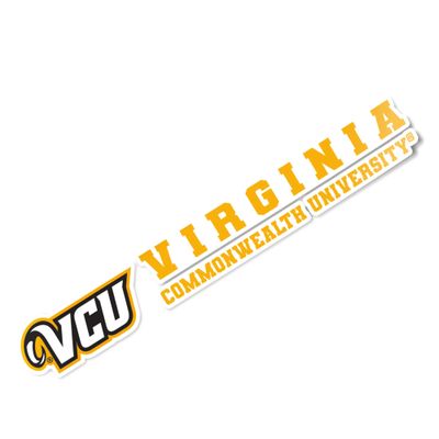 Desert Cactus Virginia Commonwealth University Sticker VCU Rams Name Logo Vinyl Decal Laptop Water Bottle Car Scrapbook (8 Inch Sticker)