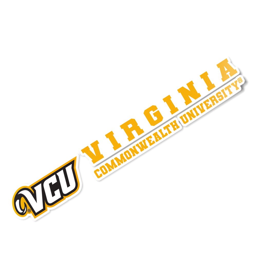 Desert Cactus Virginia Commonwealth University Sticker VCU Rams Name Logo Vinyl Decal Laptop Water Bottle Car Scrapbook (8 Inch Sticker)