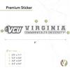 Desert Cactus Virginia Commonwealth University Sticker VCU Rams Name Logo Vinyl Decal Laptop Water Bottle Car Scrapbook (8 Inch Sticker) view 2