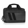 Savior Equipment Specialist Series Tactical Double Scoped Handgun Firearm Case Pistol Bag For Outdoor Hunting Shooting Range, Lockable Compartment (Obsidian Black, 13" x 9" Double Pistol Case) view 1
