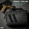 Savior Equipment Specialist Series Tactical Double Scoped Handgun Firearm Case Pistol Bag For Outdoor Hunting Shooting Range, Lockable Compartment (Obsidian Black, 13" x 9" Double Pistol Case) view 2