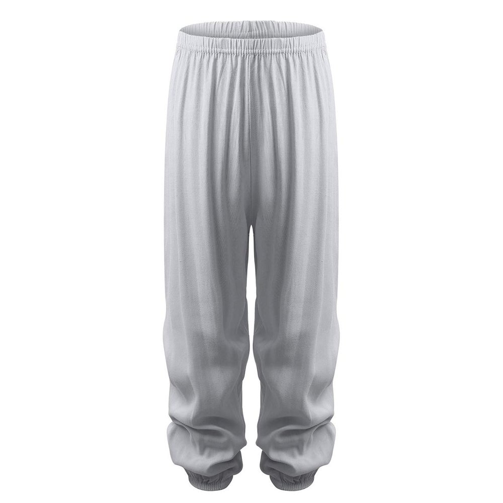 ACSUSS Kids Girls Modal Soft Yoga Sports Dance Harem Pants Elastic Waist Loose Baggy Pants Dancing Clothes Grey 5-6