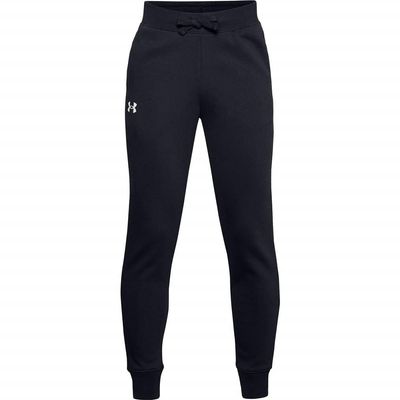 Under Armour Boys' Rival Cotton Pants, Black (001)/Onyx White, Youth X-Small