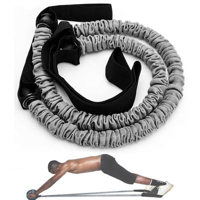 NA Abdominal Elastic Rope/Abdominal Wheel Auxiliary Pull Rope, Band Auxiliary Gym Equipment, Ab Wheel Roller Exercise Stretch Rope Accessories,Grey