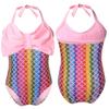 YiZYiF Baby Girls Bow-Knot Mermaid Fish Scale Swimsuit One Piece Princess Halter Birthday Bikini Bathing Suit Scales Colorful 18-24 Months view 1