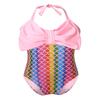 YiZYiF Baby Girls Bow-Knot Mermaid Fish Scale Swimsuit One Piece Princess Halter Birthday Bikini Bathing Suit Scales Colorful 18-24 Months view 2