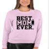 Go All Out XX-Large Classic Pink Adult Best Mom Ever #1 Mom World's Best Mom Mother's Day Sweatshirt Crewneck view 3