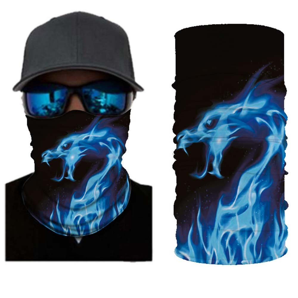 Angelife Dust Wind Sun Protection Scarf Neck Balaclava 3D Galaxy Print Seamless Bandana Rave