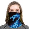Angelife Dust Wind Sun Protection Scarf Neck Balaclava 3D Galaxy Print Seamless Bandana Rave view 2