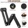 BIGLUFU Bike Lock Bicycle Scooter Motorcycle Folding Locks with 4Keys, Fold Chain Heavy Duty Alloy Steel Foldable Lock with Mounting Bracket 2pc Straps, 86cm/34 Unfolding, 1.92 lbs view 2