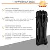 BIGLUFU Bike Lock Bicycle Scooter Motorcycle Folding Locks with 4Keys, Fold Chain Heavy Duty Alloy Steel Foldable Lock with Mounting Bracket 2pc Straps, 86cm/34 Unfolding, 1.92 lbs view 3