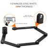 BIGLUFU Bike Lock Bicycle Scooter Motorcycle Folding Locks with 4Keys, Fold Chain Heavy Duty Alloy Steel Foldable Lock with Mounting Bracket 2pc Straps, 86cm/34 Unfolding, 1.92 lbs view 4