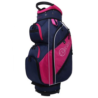Ram Golf Lightweight Ladies Cart Bag with 14 Way Dividers Top Blue/Pink/White