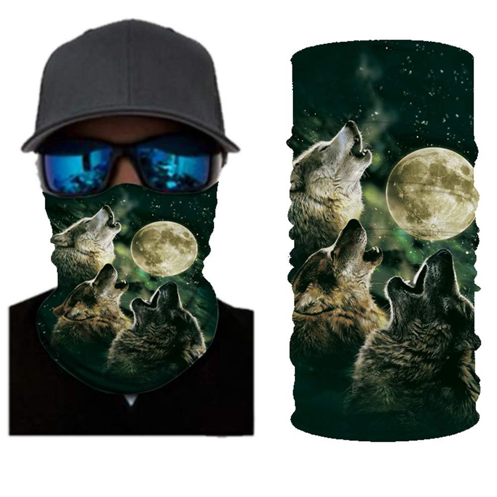 Angelife Dust Wind Sun Protection Scarf Neck Balaclava 3D Galaxy Print Seamless Bandana Rave