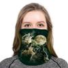 Angelife Dust Wind Sun Protection Scarf Neck Balaclava 3D Galaxy Print Seamless Bandana Rave view 2