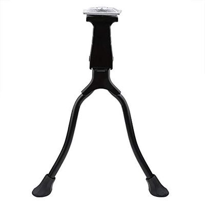 Alomejor Foot Stand Powerful Cycling Parking Rack Double Legs Mountain Foot Support Rack for Parking