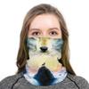 Angelife Dust Wind Sun Protection Scarf Neck Balaclava 3D Galaxy Print Seamless Bandana Rave view 2