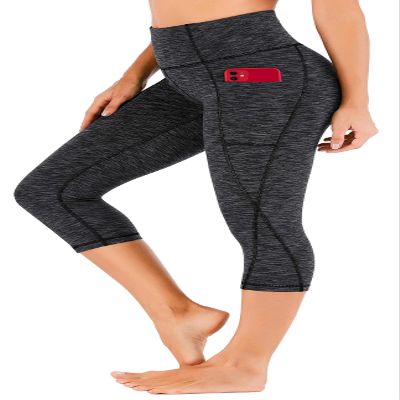 Heathyoga Capri Leggings for Women High Waisted Capri Leggings with Pockets for Women Tummy Control Yoga Pants Women