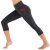 Heathyoga Capri Leggings for Women High Waisted Capri Leggings with Pockets for Women Tummy Control Yoga Pants Women view 4