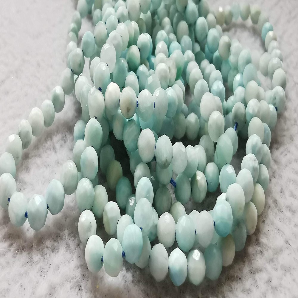 2mm - 4mm Genuine Larimar Cabs Round Dolphin Color Stone Blue Pectolite Faceted Round Ball Sphere Loose larimar Gemstones 16inch (2-3mm)