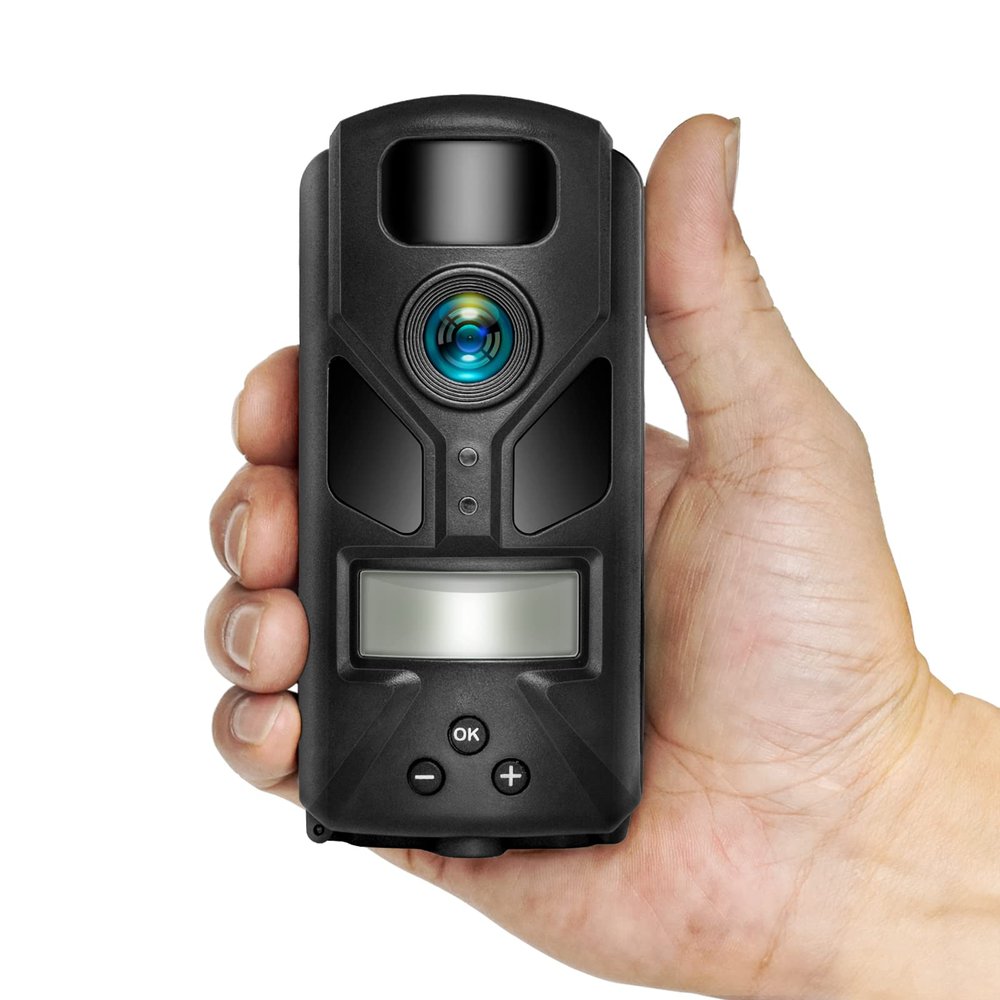 OUTDOOR EXPERT 20MP MINI Trail Camera,1080P Hunting Trail Camera with No Glow 940nm Night Vision Motion Activated IP66 Waterproof,80ft Illumination Range Hunting Game Cam for Wildlife Monitoring