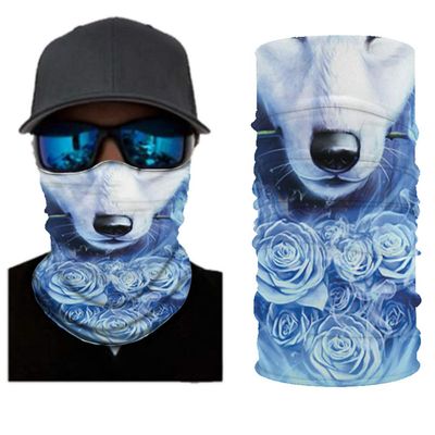 Angelife Dust Wind Sun Protection Scarf Neck Balaclava 3D Galaxy Print Seamless Bandana Rave
