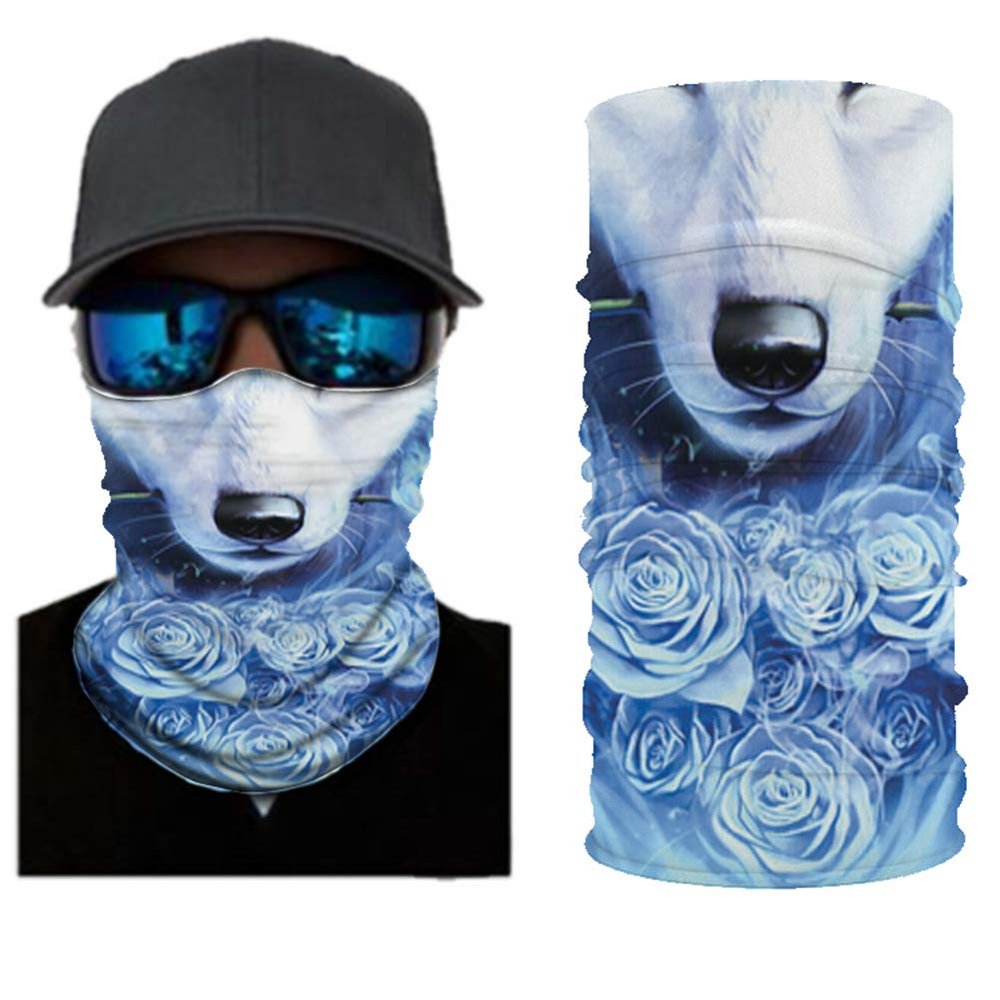 Angelife Dust Wind Sun Protection Scarf Neck Balaclava 3D Galaxy Print Seamless Bandana Rave
