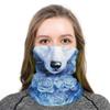 Angelife Dust Wind Sun Protection Scarf Neck Balaclava 3D Galaxy Print Seamless Bandana Rave view 2