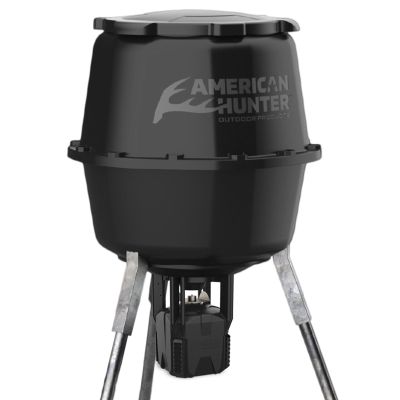 American Hunter 30 Gal Nesting Hopper | Hunting Durable Lightweight 3 Legged Game Feeder with XDE-Pro Automatic Delivery System