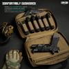 Savior Equipment Specialist Series Tactical Double Scoped Handgun Firearm Case Pistol Bag For Outdoor Hunting Shooting Range, Lockable Compartment (Dark FDE, 13" x 9" Double Pistol Case) view 3