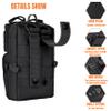 Gexgune Tactical Shoulder Bag 600D Nylon Military Molle Pouch E.DC Utility Accessory Pack Backpack Hunting Fanny Pack Combat view 4