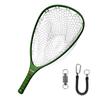 Aventik Fly Floating Fishing Net Carbon Fiber Landing Clear Rubber Ghost Net Catch & Release with Magnetic Net Release(Green with Smoke Magnetic Release) view 1