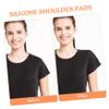 EXCEART 2pairs Adhesive Shoulder Pads for Women Transparent Silicone Enhancers - Design for Comfortable Fit for Enhancing Shoulder Shape and Curvature view 4