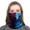 Angelife Dust Wind Sun Protection Scarf Neck Balaclava 3D Galaxy Print Seamless Bandana Rave view 2