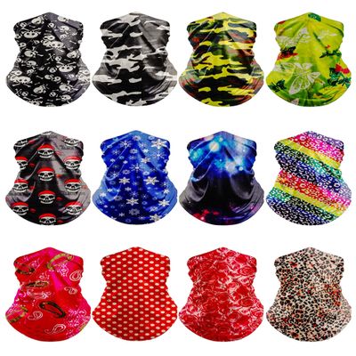 HCMY 12PCS Neck Gaiter Balaclava Multifunctional Magic Scarf Sports Tube UV Face Mask for Men Shield Headband Headwear for Women