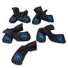 Bnineteenteam 9PCS Golf Headcover,PU Leather Golf Putter Head Cover Waterproof Thicken Plush Golf Putter Head Cover Iron Club Headcovers Accessory(Black) view 3