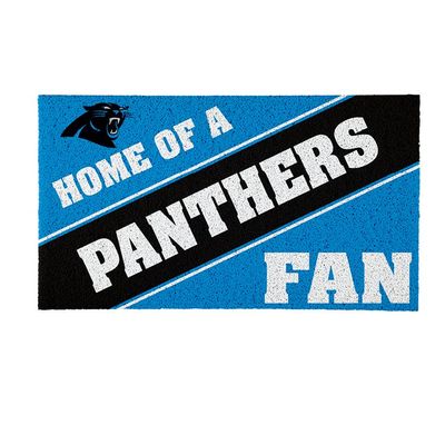 Team Sports America Carolina Panthers, Officially Licensed Door Mat 28 x 16 Inches Indoor Outdoor Sports Fan Rug